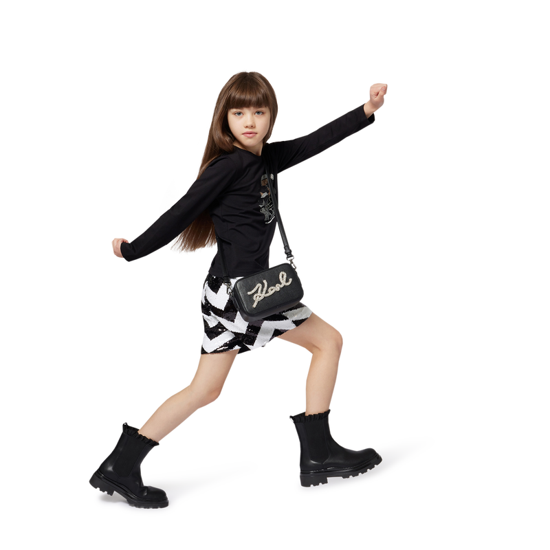 Herringbone shorts KARL LAGERFELD KIDS 
                        GIRL