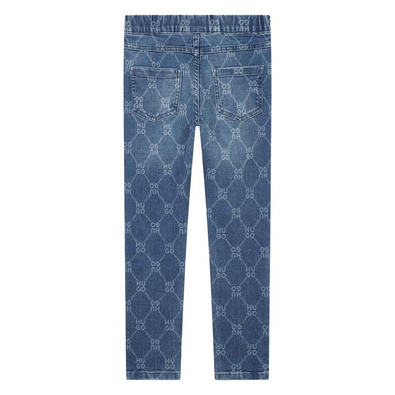 Slim-Fit Printed Jeans HUGO 
                        GIRL