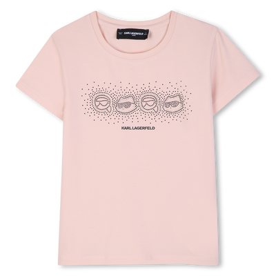 Short sleeve t-shirt KARL LAGERFELD KIDS GIRL