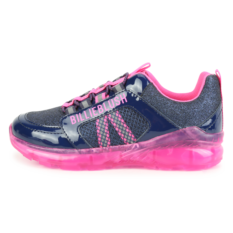 Glitter lace-up sneakers