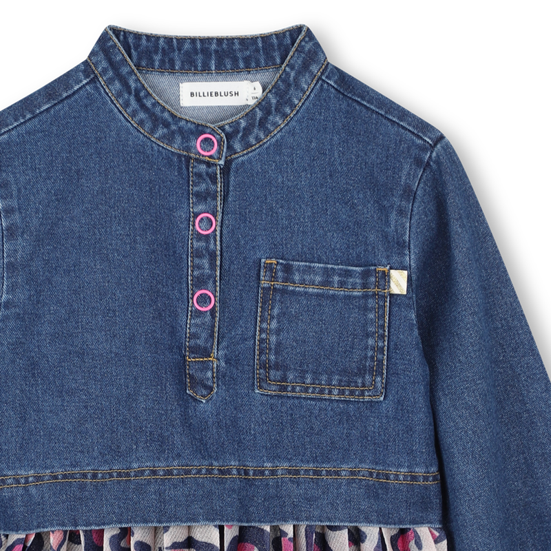 Bi-material dress BILLIEBLUSH 
                        GIRL