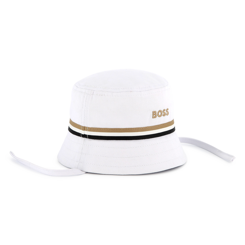 Embroidered sun hat with ties BOSS 
                    BOY