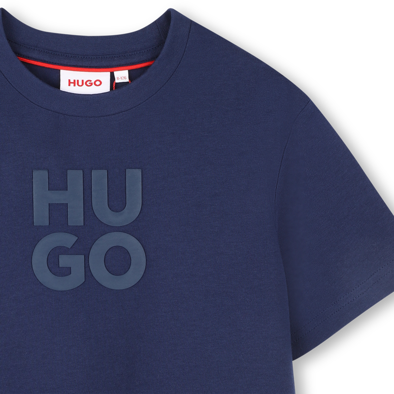 Short-sleeved cotton T-shirt HUGO 
                    BOY