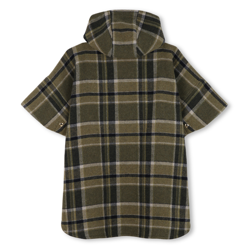 Plaid cape coat CHLOE 
                        GIRL