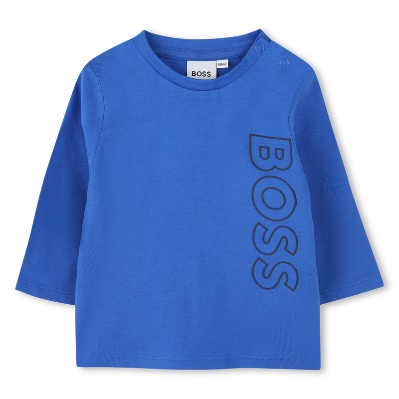 Cotton Long-Sleeve BOSS 
                        BOY