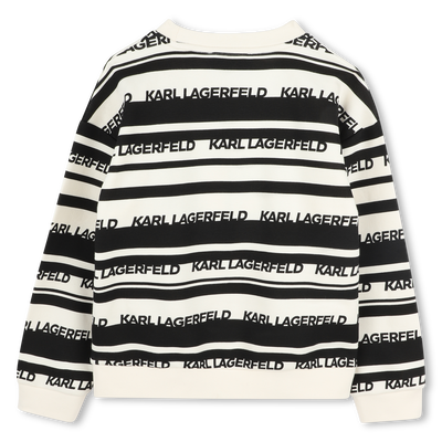 Striped sweatshirt KARL LAGERFELD KIDS BOY