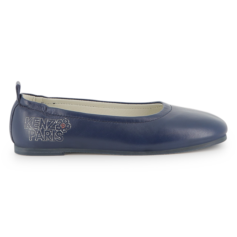 Goat leather ballerina KENZO KIDS 
                        GIRL