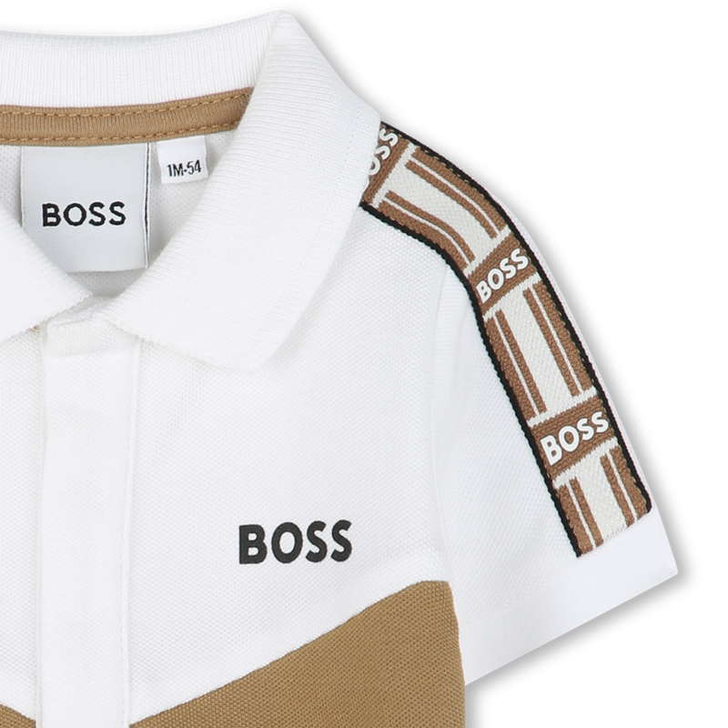 Polo shirt with sleeve trim BOSS 
                        BOY