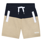 Two-tone fleece shorts BOSS 
                    BOY