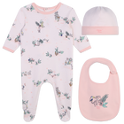 Cotton Pajamas, Hat & Bib KENZO KIDS 
                    GIRL