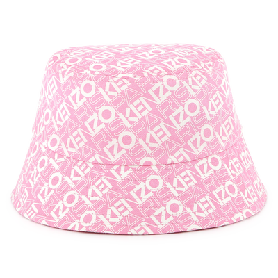 Printed cotton bucket hat KENZO KIDS UNISEX