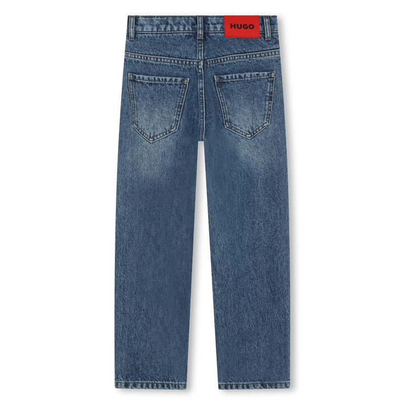 Wide-cut denim pants HUGO 
                    BOY