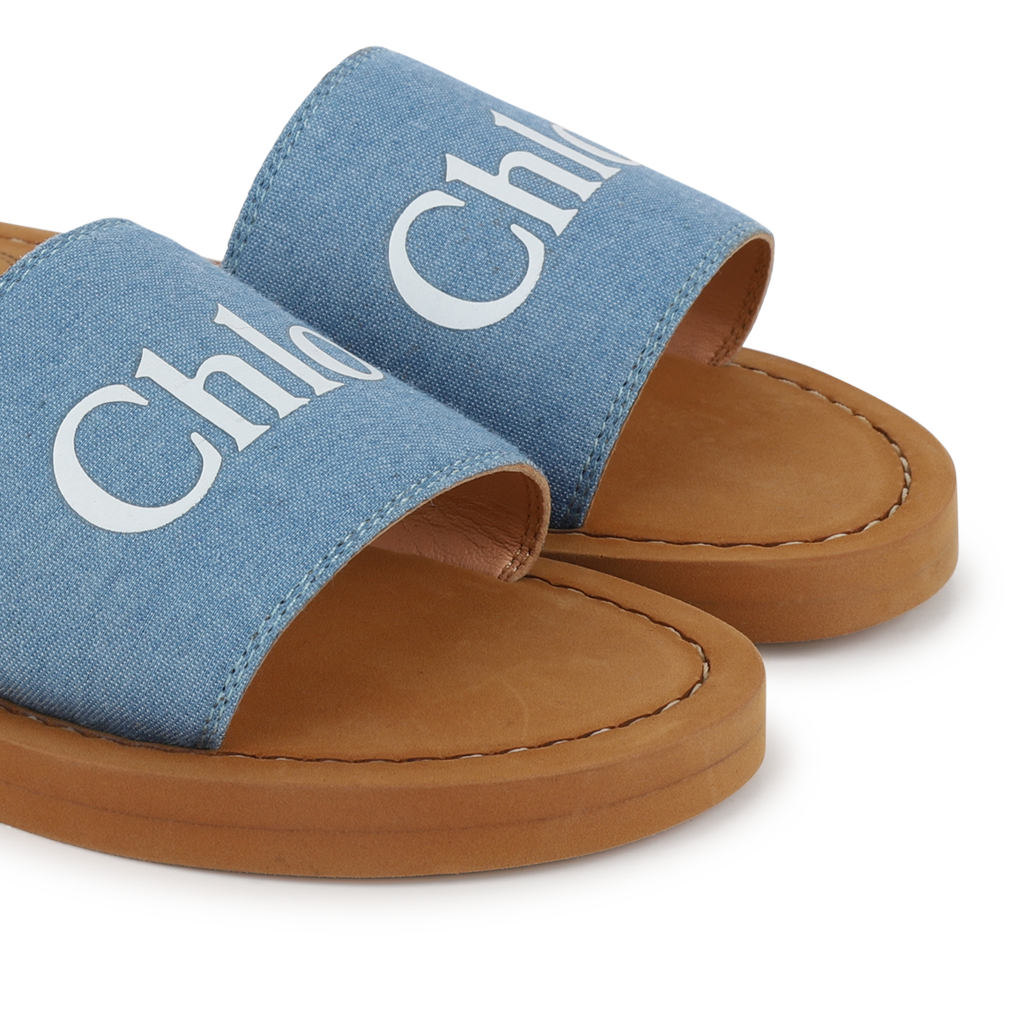 Chloé Orange Woody Sandals