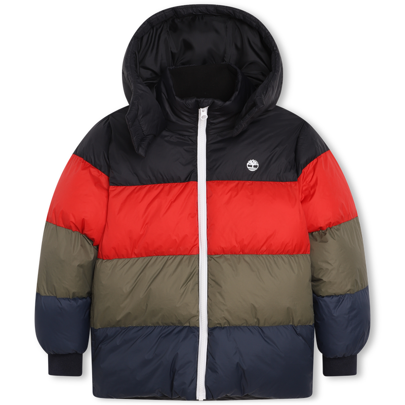 Striped water-repellent parka TIMBERLAND 
                    BOY
