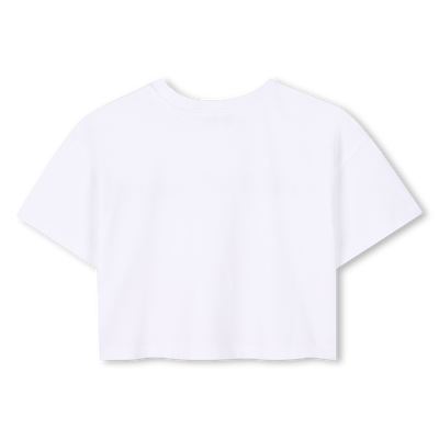 Cropped T-shirt with diamantés MARC JACOBS GIRL