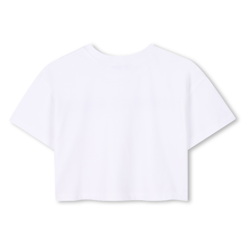 Cropped T-shirt with diamantés MARC JACOBS 
                    GIRL