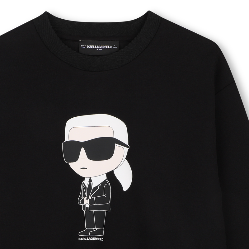 Fleece Sweatshirt KARL LAGERFELD KIDS 
                        BOY