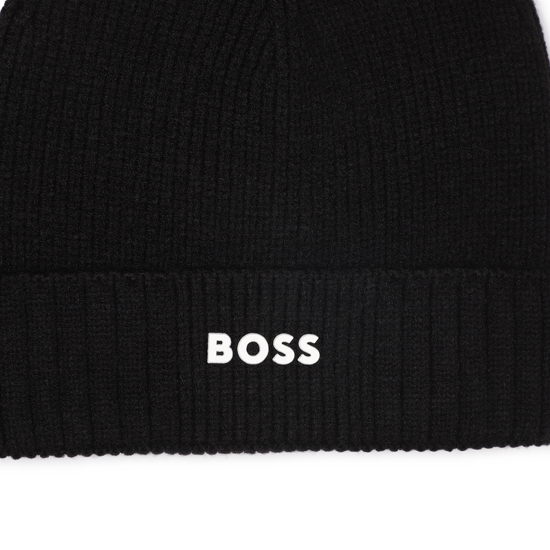 Knitted hat with logo BOSS 
                        BOY