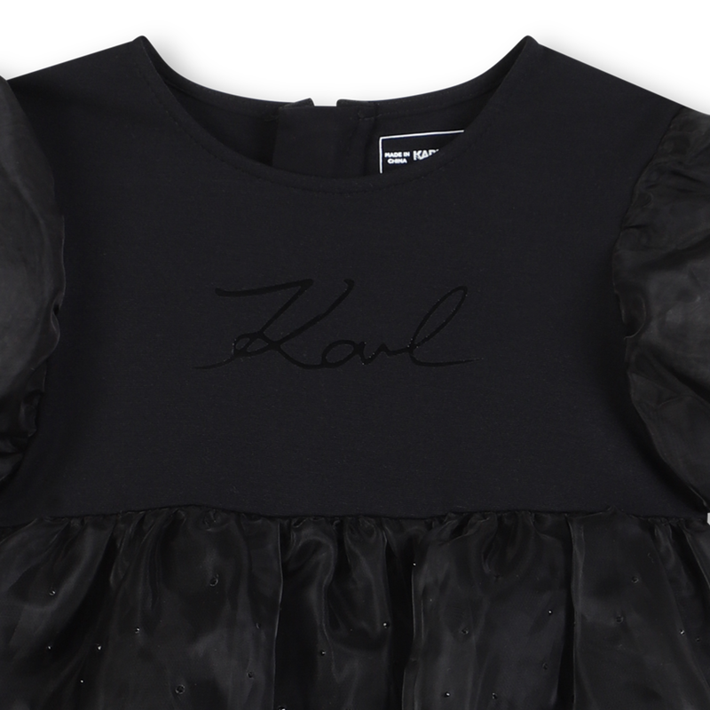 Short Sleeve Dress KARL LAGERFELD KIDS 
                    GIRL