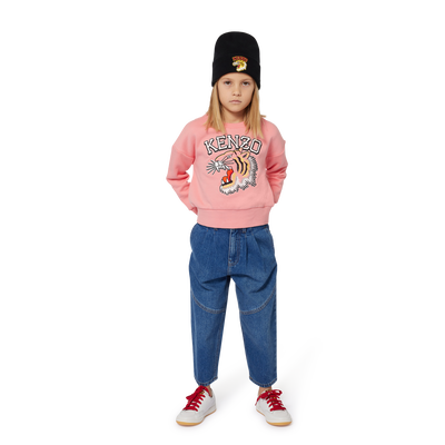 Pleated Paneled Jeans KENZO KIDS GIRL