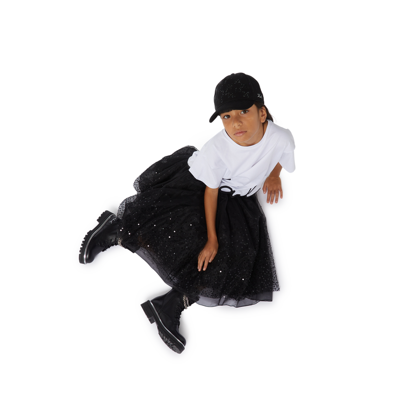 Leather Chain Ankle Boots KARL LAGERFELD KIDS 
                    GIRL