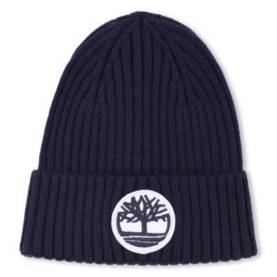 Knitted badge hat with logo TIMBERLAND BOY