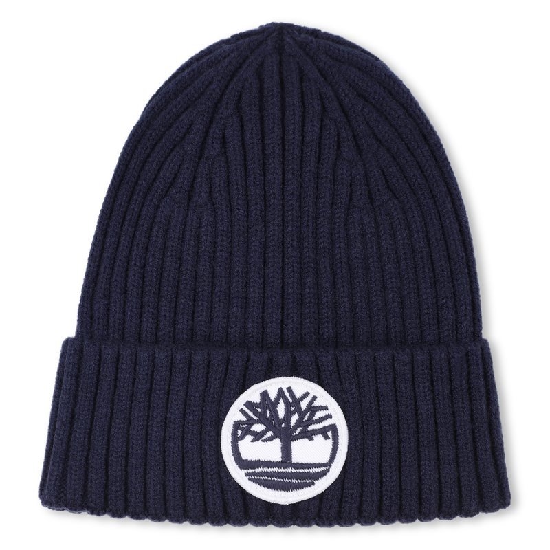 Knitted badge hat with logo TIMBERLAND 
                    BOY