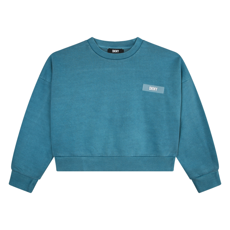 Cotton fleece sweatshirt DKNY 
                    GIRL