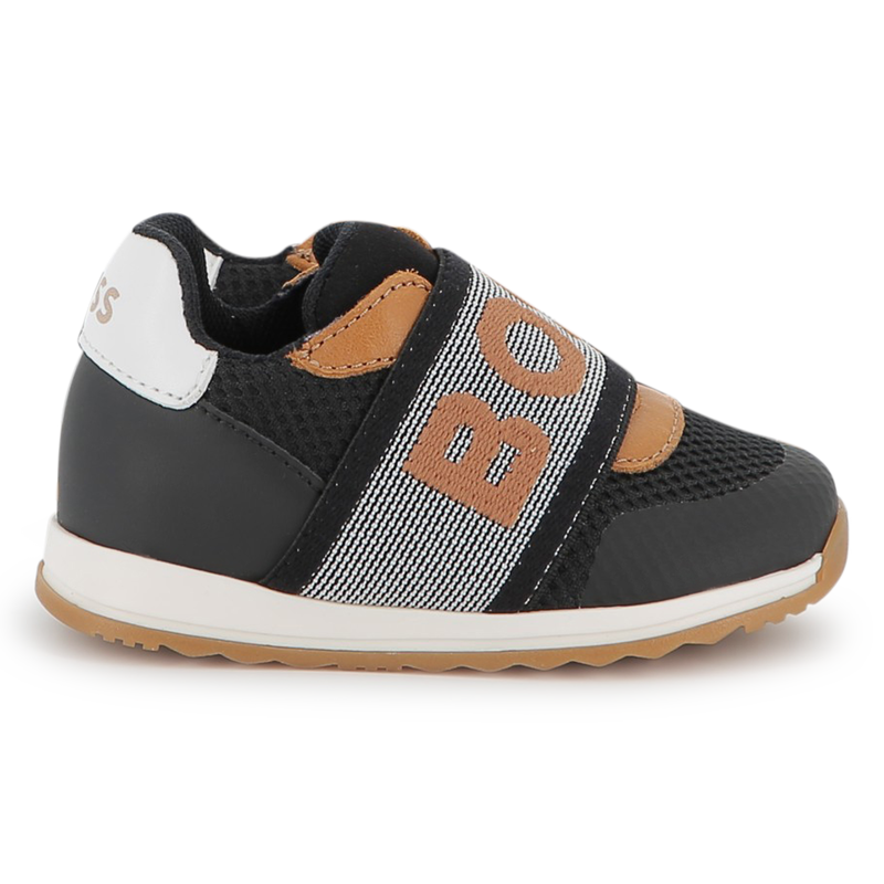 Sneakers with branded elastic BOSS 
                    BOY