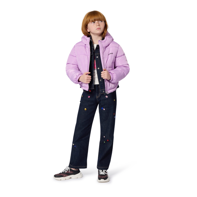 Hooded down jacket HUGO 
                    GIRL