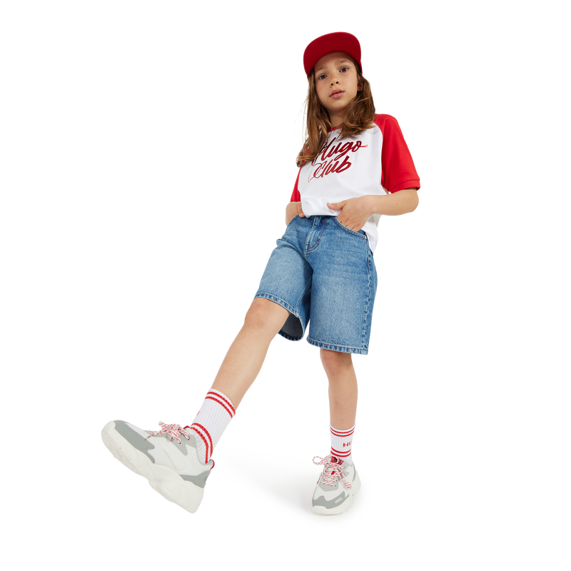 5-pocket denim Bermuda shorts HUGO 
                    BOY