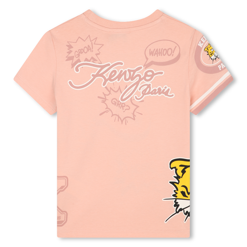 Tiger print t-shirt KENZO KIDS 
                    GIRL