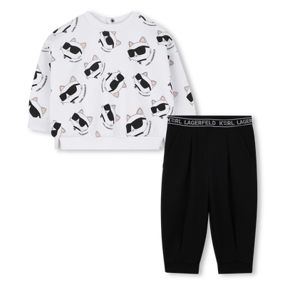 Sweatshirt and pants set KARL LAGERFELD KIDS GIRL