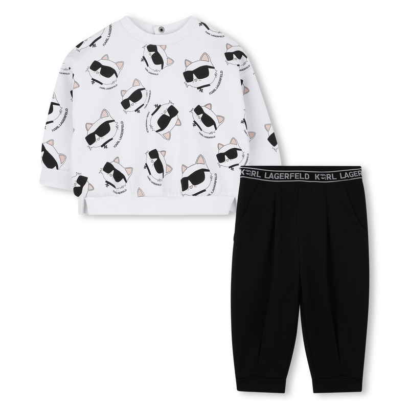 Sweatshirt and pants set KARL LAGERFELD KIDS 
                    GIRL