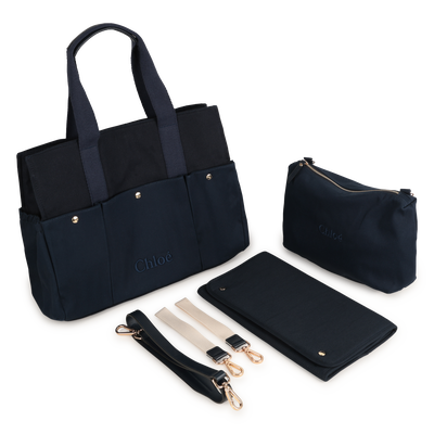 Bi-material diaper bag CHLOE GIRL