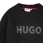 Studded Logo Cropped Sweater HUGO 
                    GIRL