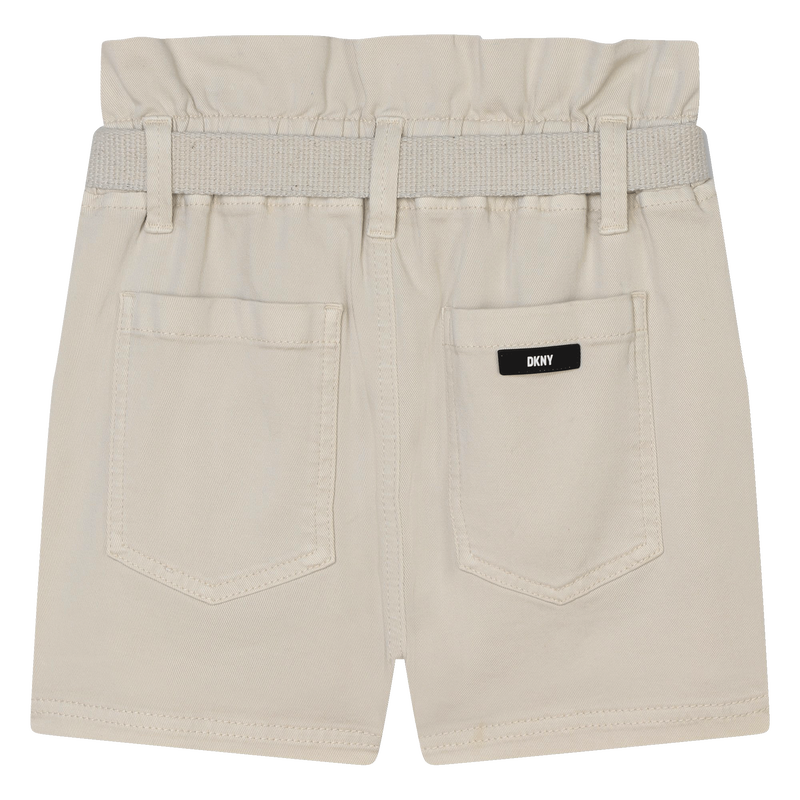 DKNY Belted cotton shorts