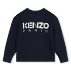 Knitted Flower & Logo Sweater KENZO KIDS 
                    GIRL