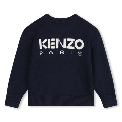 Knitted Flower & Logo Sweater KENZO KIDS GIRL