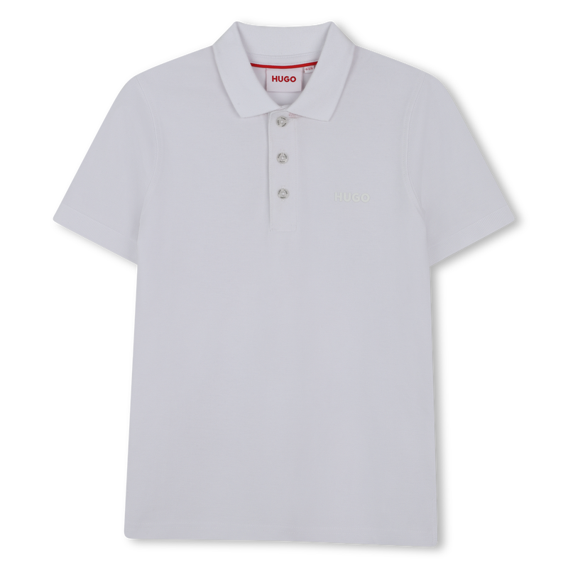 Short-sleeved piqué polo shirt HUGO 
                    BOY