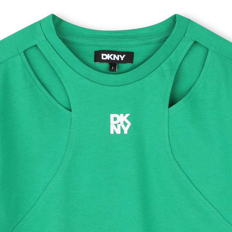 Short-sleeved cut-out T-shirt DKNY 
                    GIRL