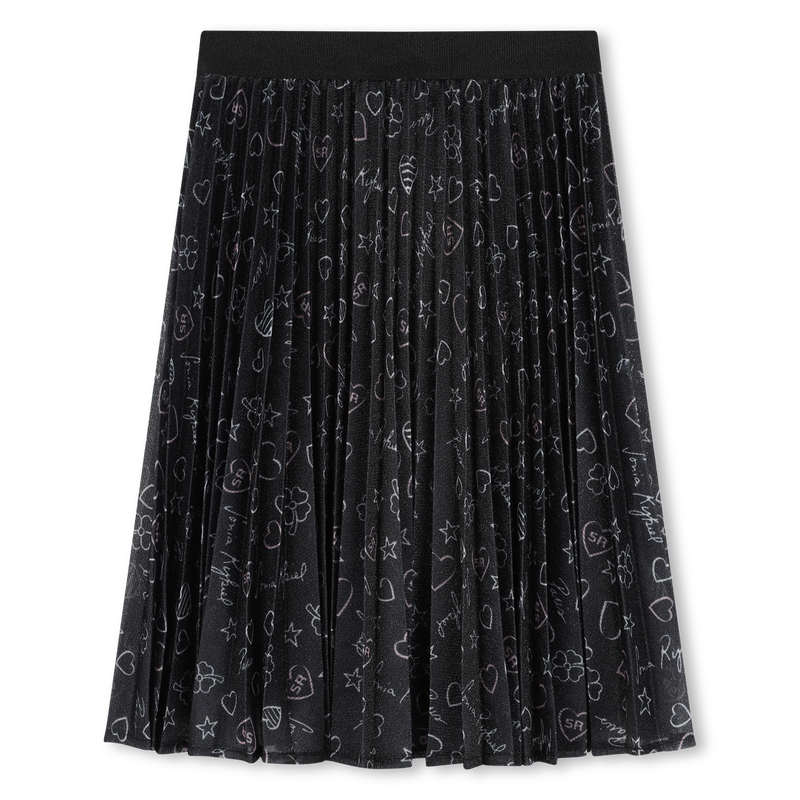 Pleated Printed Skirt SONIA RYKIEL 
                    GIRL