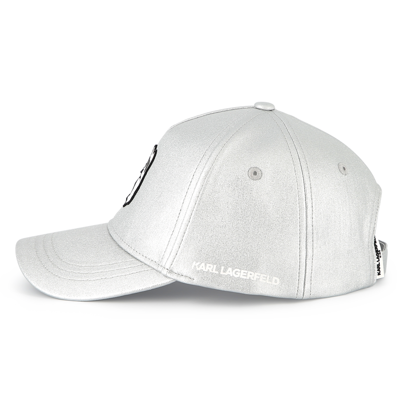 Adjustable cap with badge KARL LAGERFELD KIDS 
                        GIRL