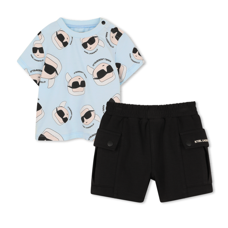 Shorts Outfit Set KARL LAGERFELD KIDS 
                        BOY
