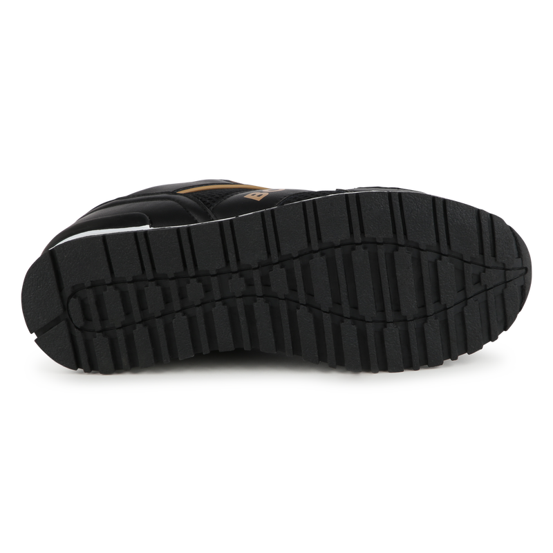 Lace-up leather sneakers