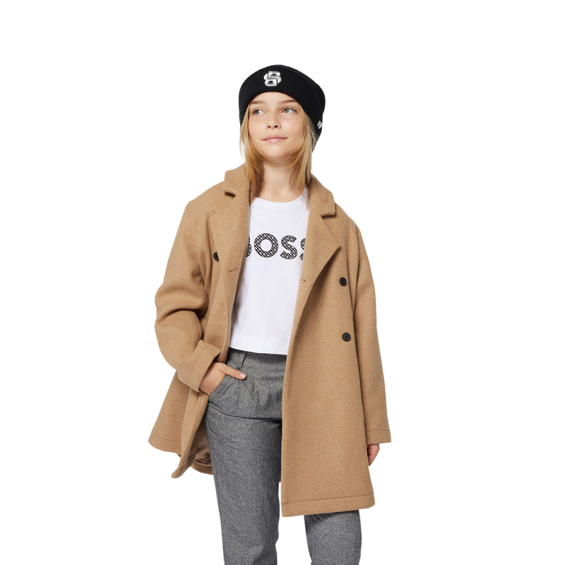 Lined Wool-Blend Coat BOSS 
                    GIRL