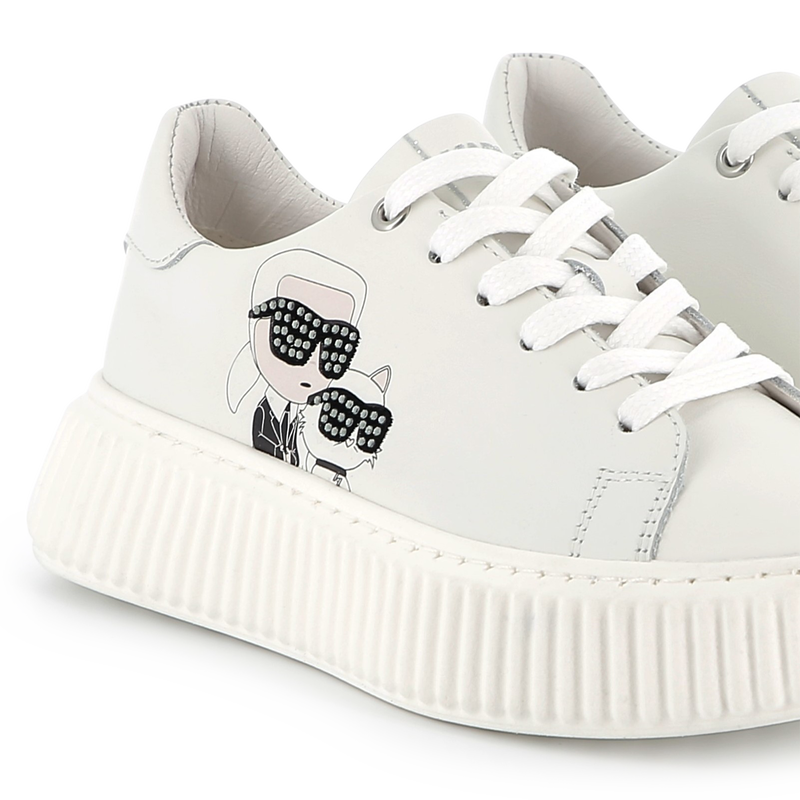 Low-top lace-up sneakers KARL LAGERFELD KIDS 
                    GIRL