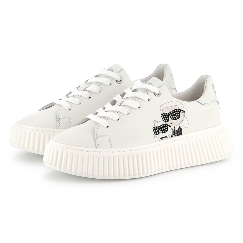 Low-top lace-up sneakers KARL LAGERFELD KIDS 
                    GIRL