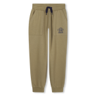 Fleece jogging pants, KHAKI, hi-res