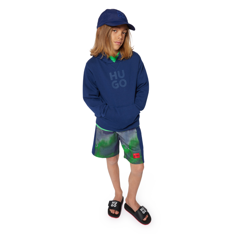 Printed Bermuda jogging shorts HUGO 
                    BOY